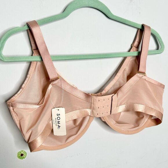 Soma Unbelievable Lift Perfect Coverage Underwire Bra Plus Size 40G NEW NWT - Picture 6 of 9